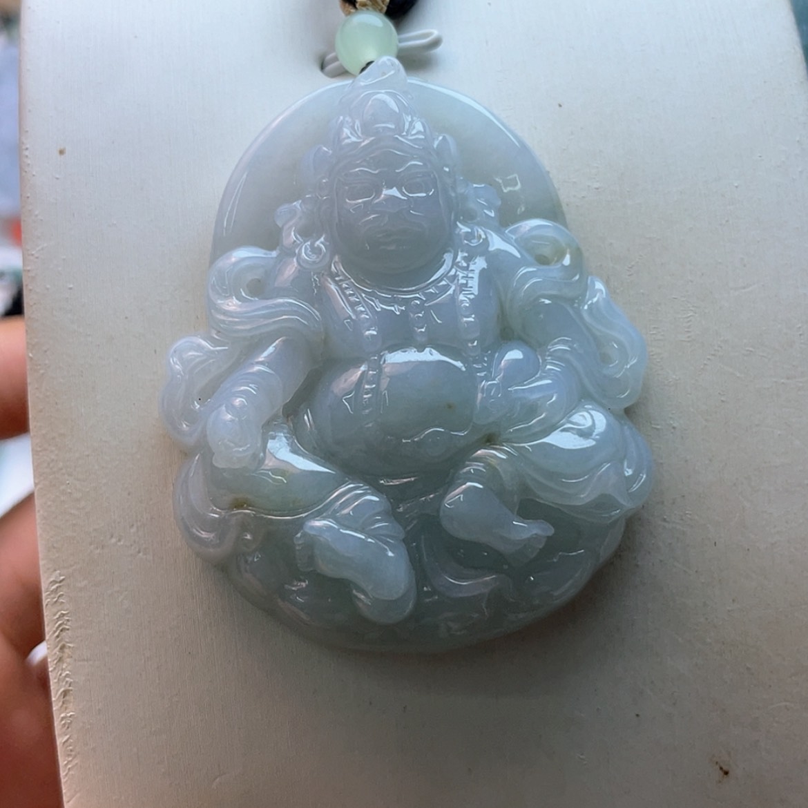 【闪购商品】翡翠未镶嵌颈饰黄财神