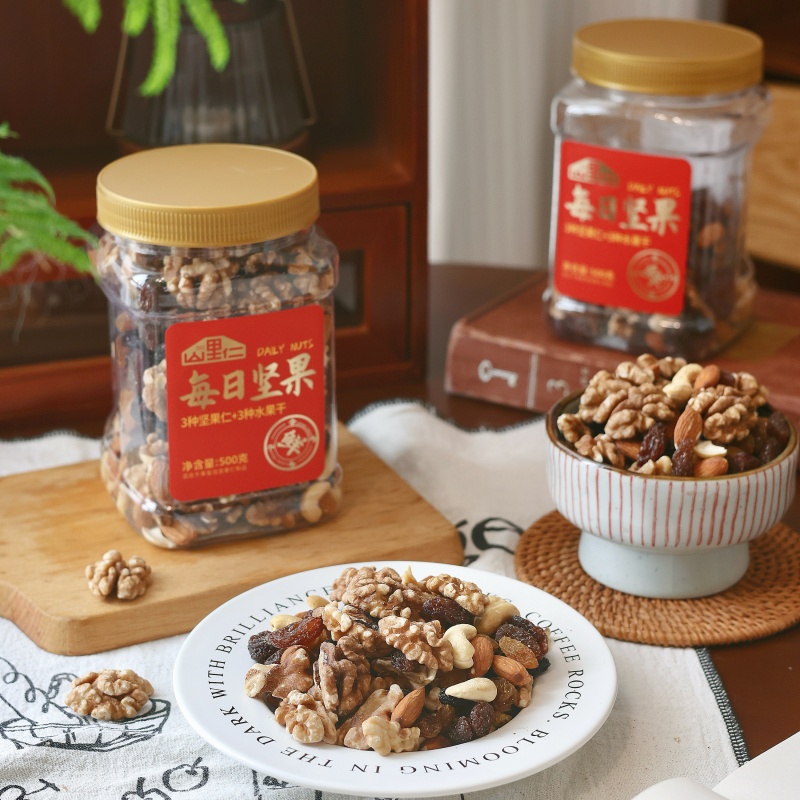 【直播专属】山里仁3+3每日坚果500g混合果仁健康零食腰果巴旦木