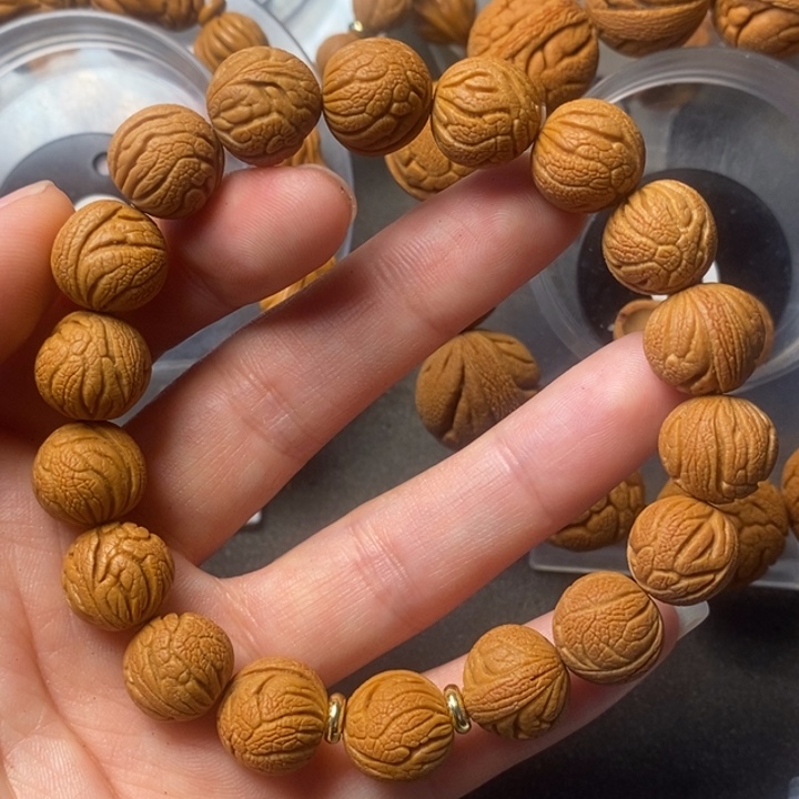 手串桃核秦岭野生龙纹桃核14尺寸