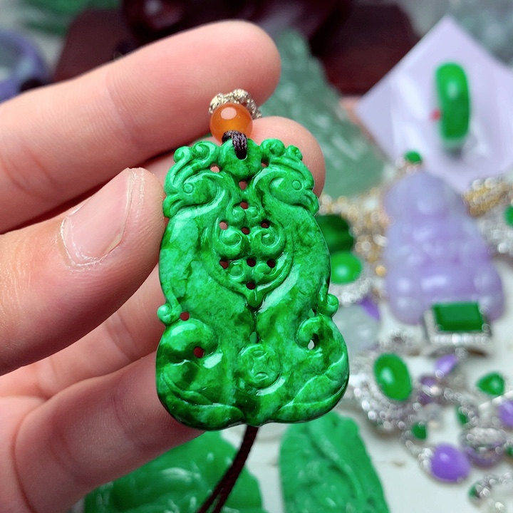 翡翠未镶嵌吊坠(不含链)