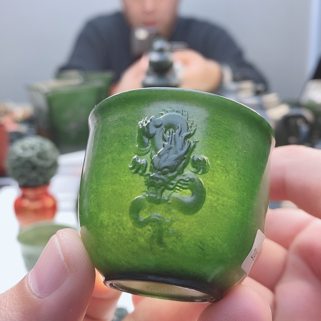 和田玉（青玉）把件未镶嵌