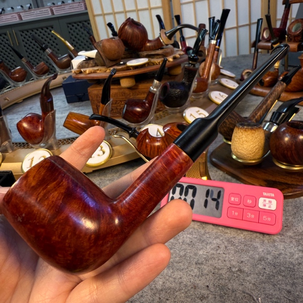 戳记不清晰石楠木老烟斗
