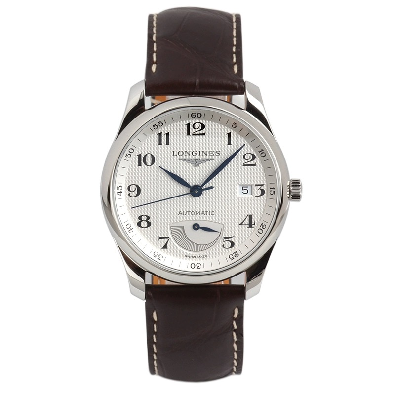 99新 Longines/浪琴 L2.708.4.78.3/名匠大嘴动储皮带/表径38.5