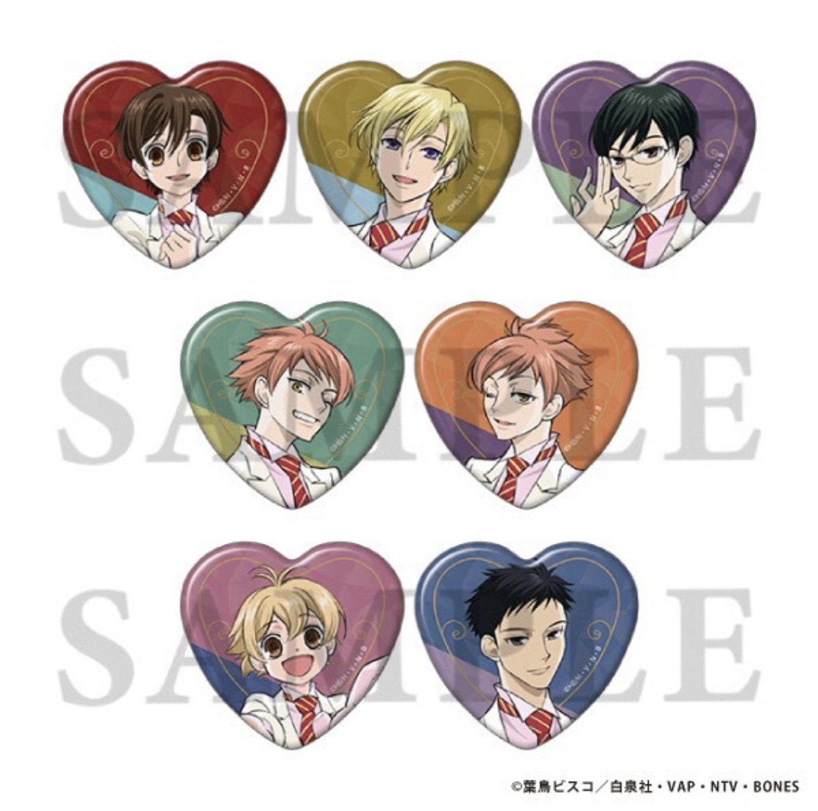 【拆盒】日谷 movic 樱兰高校 白西装心形 吧唧/TV相卡2弹 盲抽