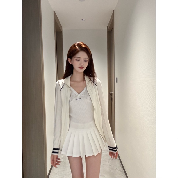 【SALE服饰】短款女装立领开衫针织学院风毛针织衫显瘦长袖