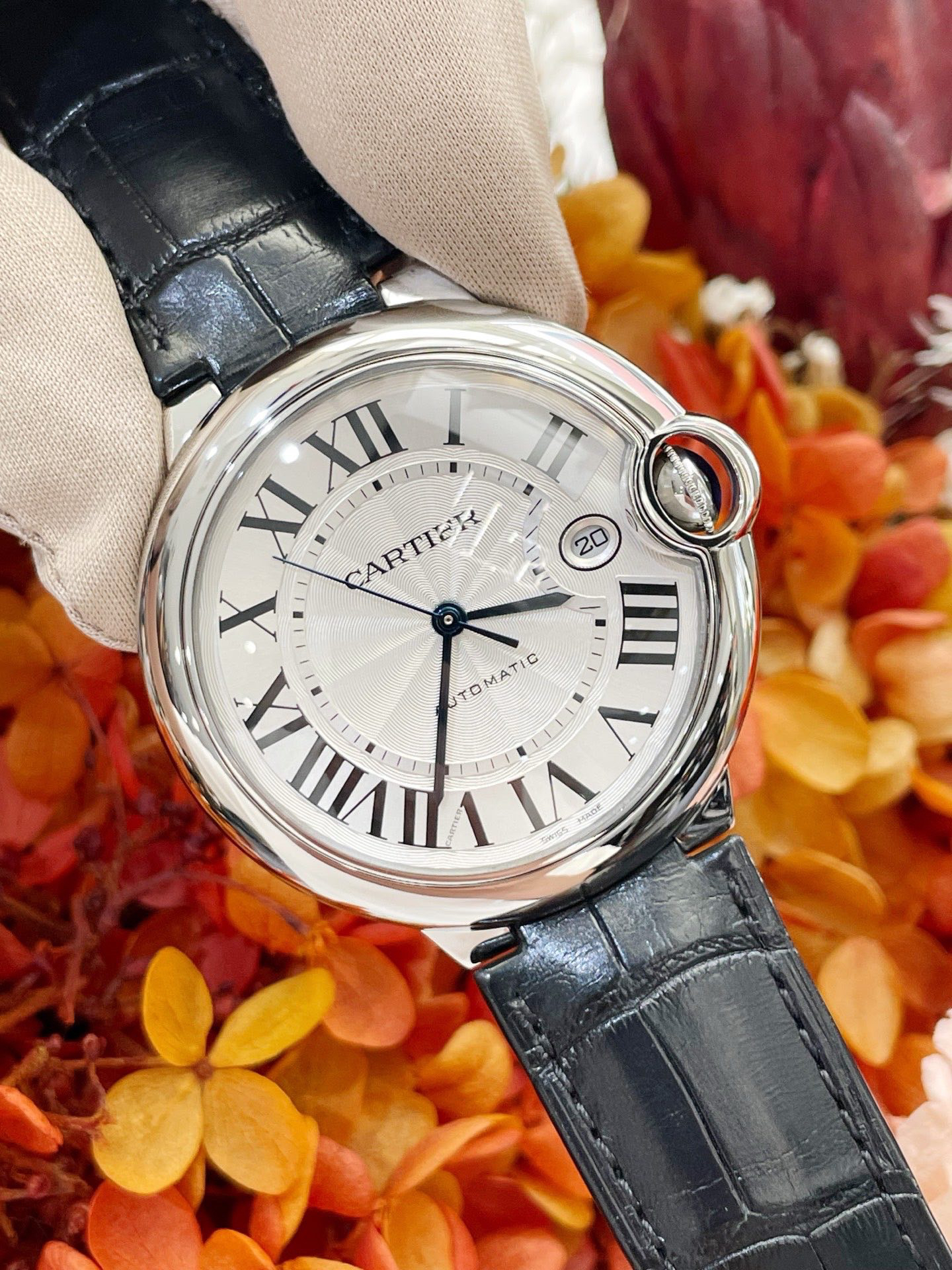 99新 Cartier/卡地亚 时久/蓝气球/型号WSBB0026/42mm/21年全套