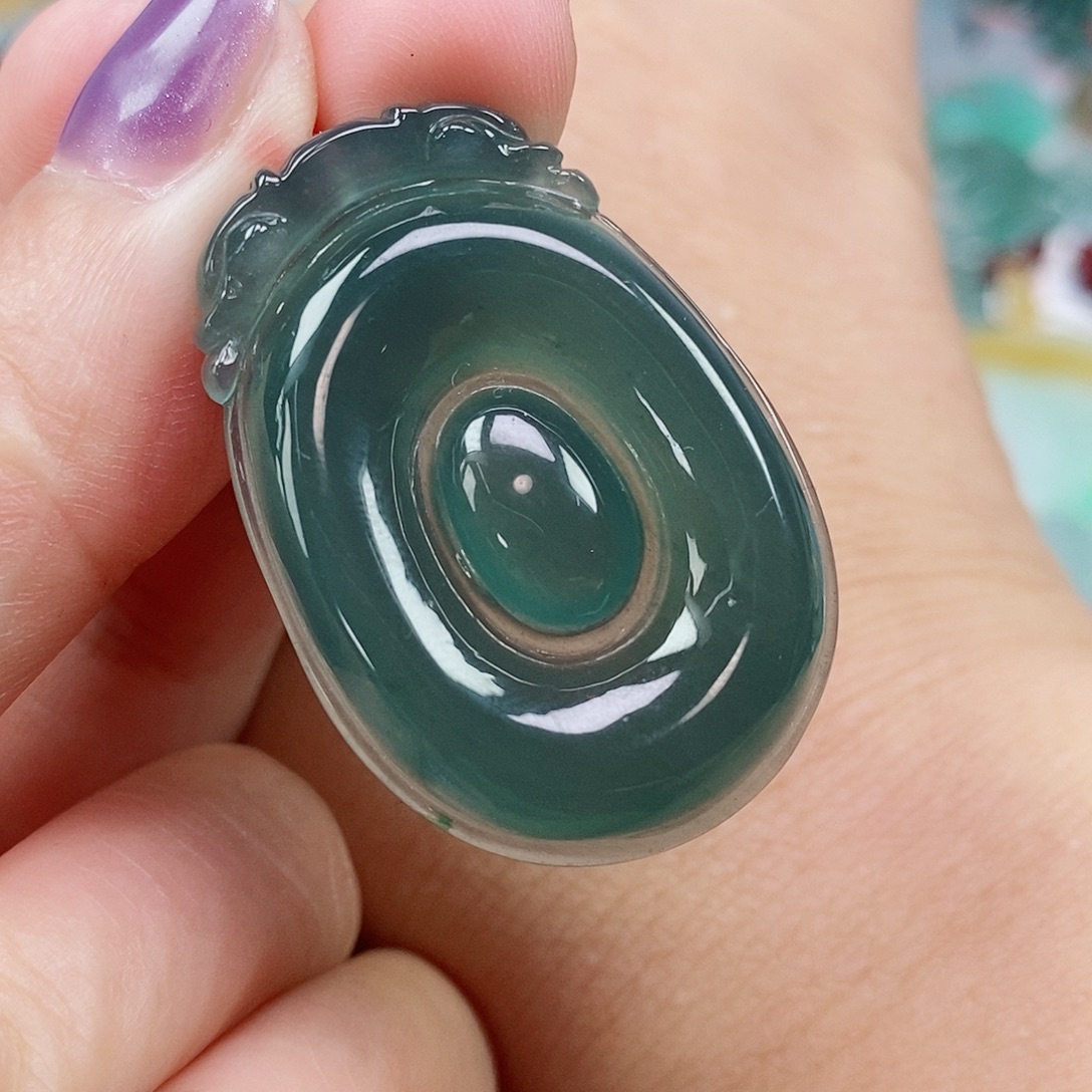 翡翠未镶嵌颈饰天然A货翡翠如意