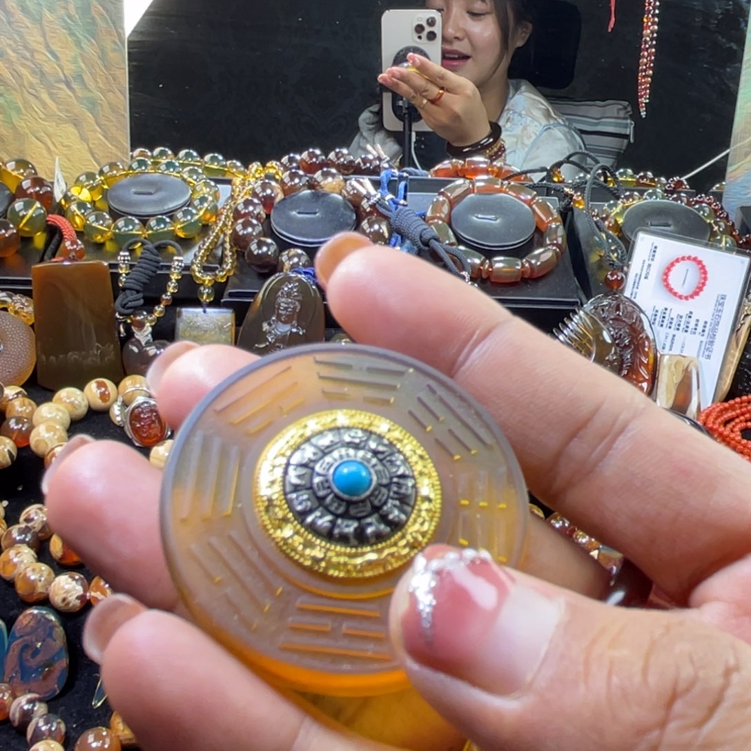 未镶嵌琥珀手链转盘