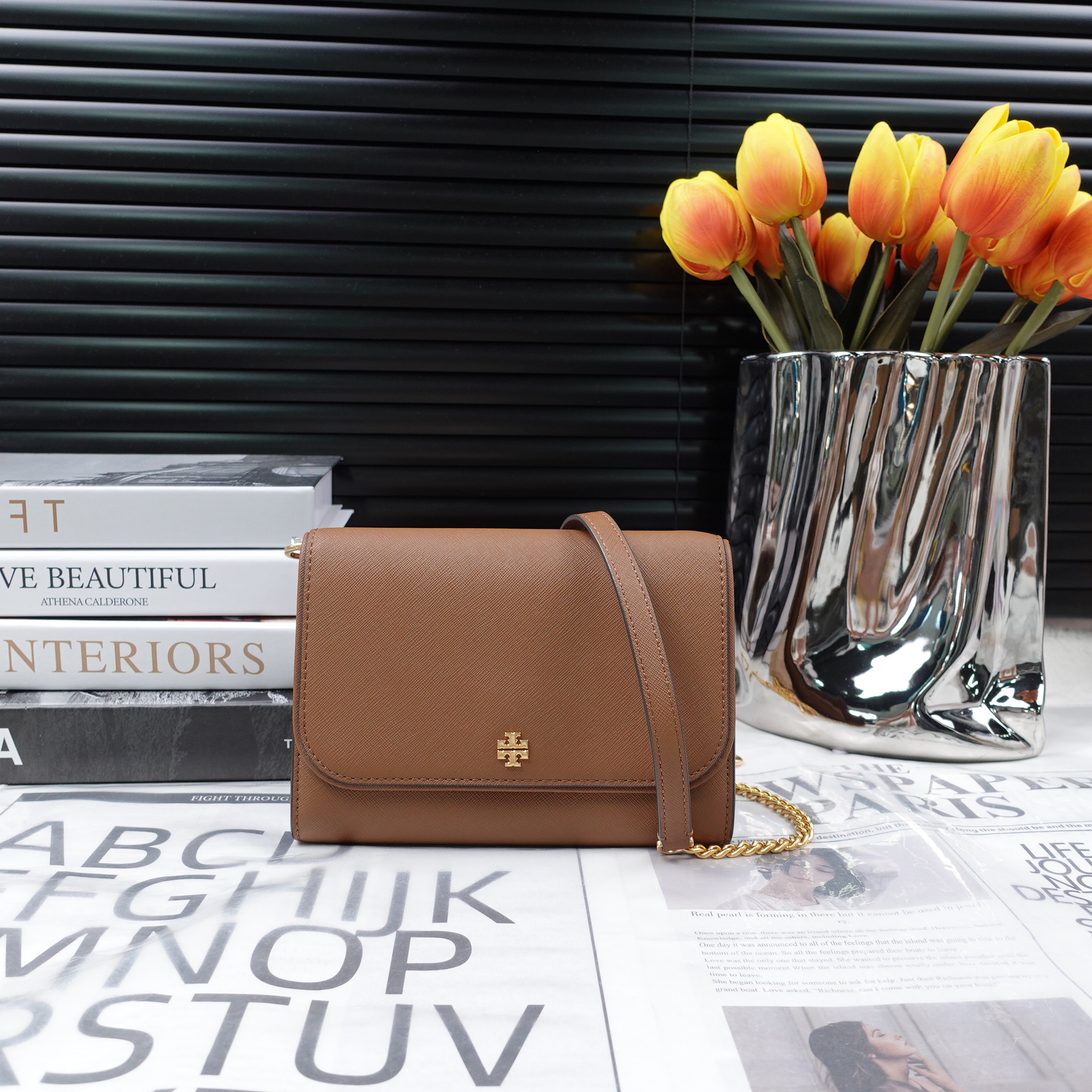 95新 TORY BURCH/汤丽柏琦 单肩包/T_ZY0000  T10225442