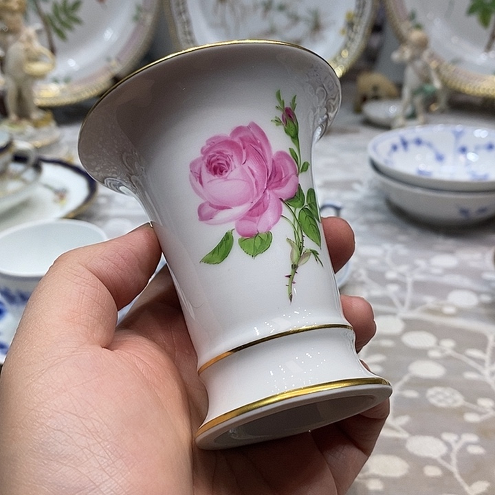 瓷片梅森员工花瓶10厘米