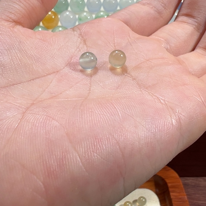 翡翠散珠天然缅甸翡翠A货5.7-5.9