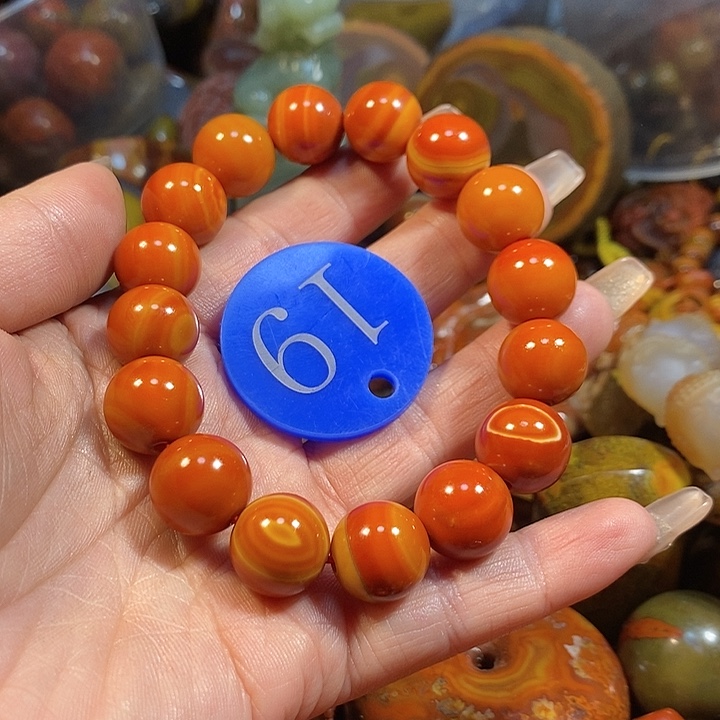 玛瑙/玉髓手链未镶嵌文****ね