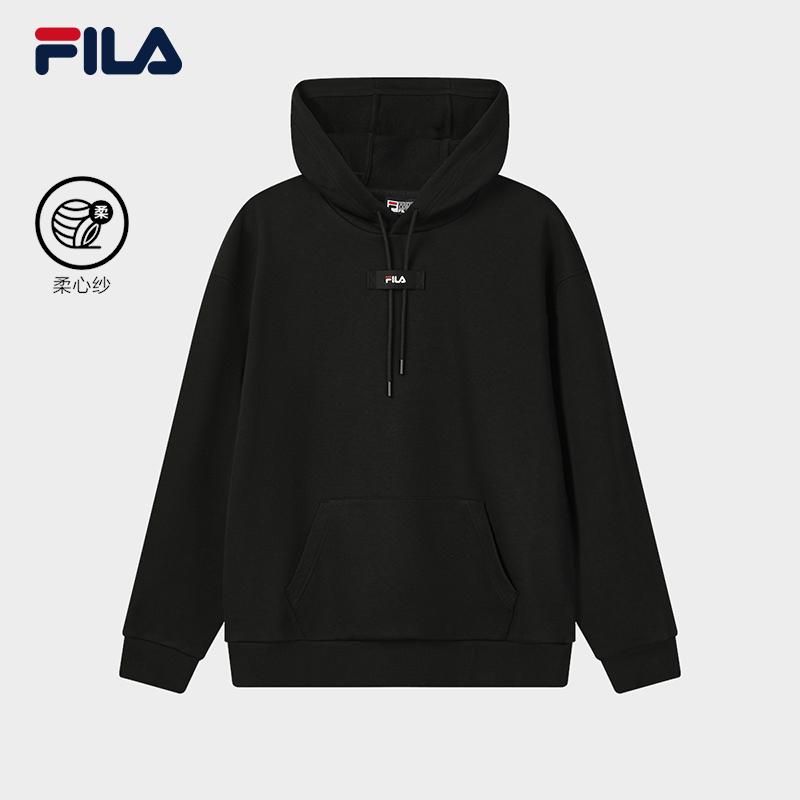 【宽松连帽卫衣】FILA/斐乐男新款时尚简约运动入秋卫衣F11M619208F