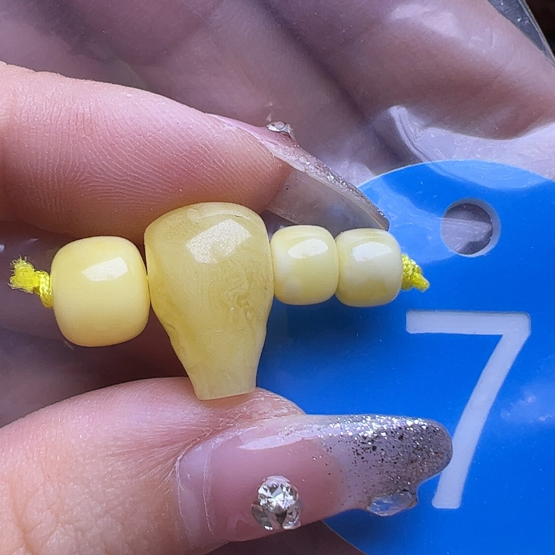 未镶嵌蜜蜡裸石5-6mm串套装