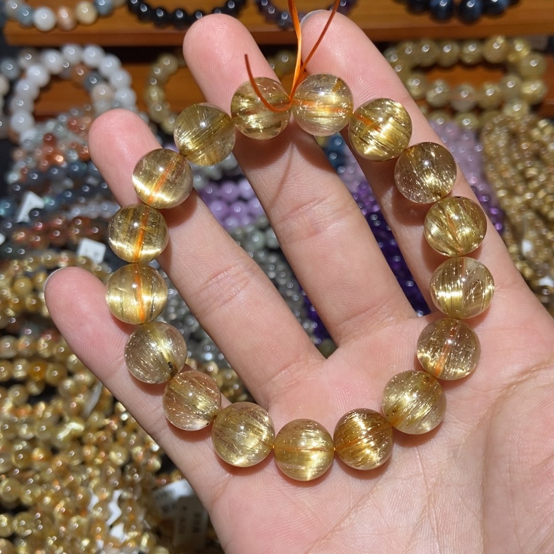 水晶手链未镶嵌钛金12m