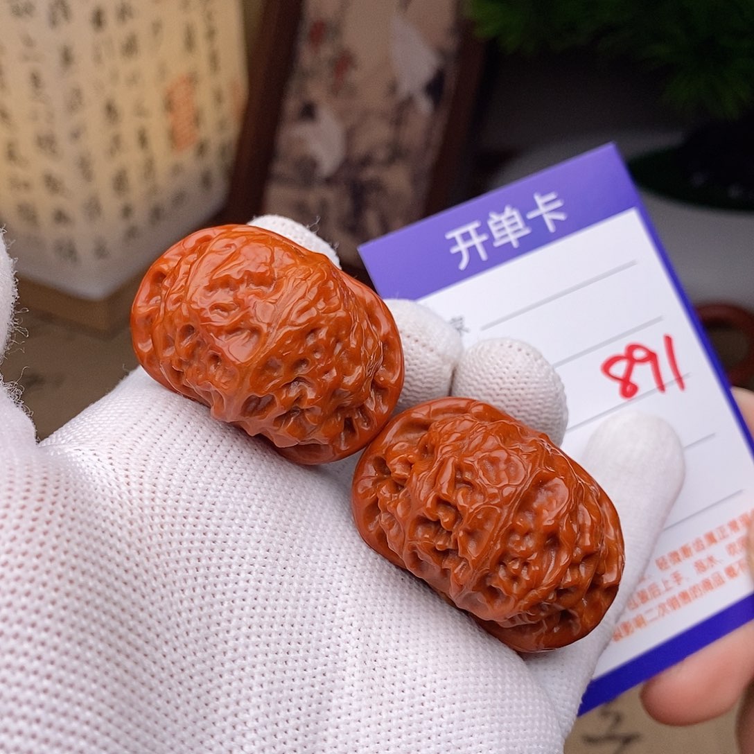 文玩核桃把件40宫灯891