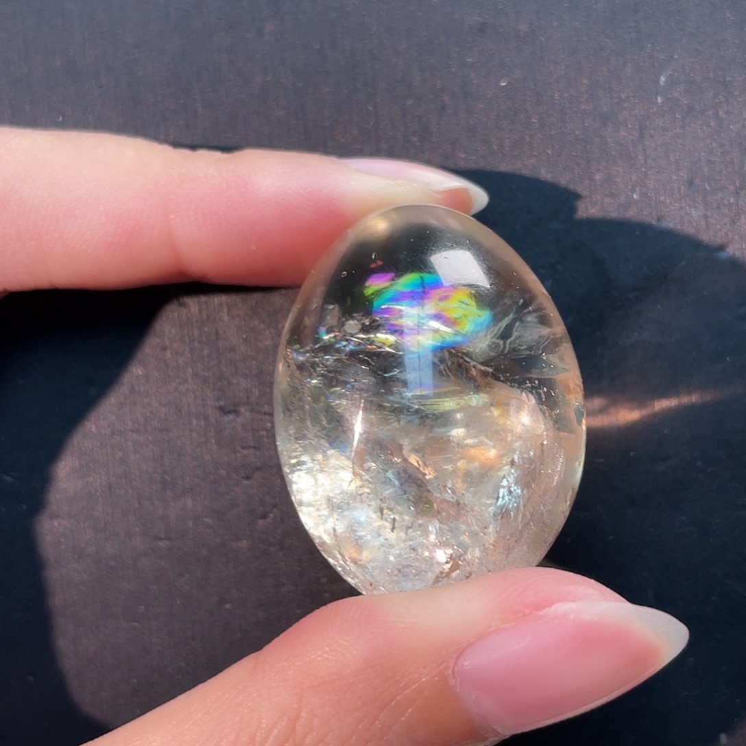 水晶手串未镶嵌黄水晶鸽子蛋 103号