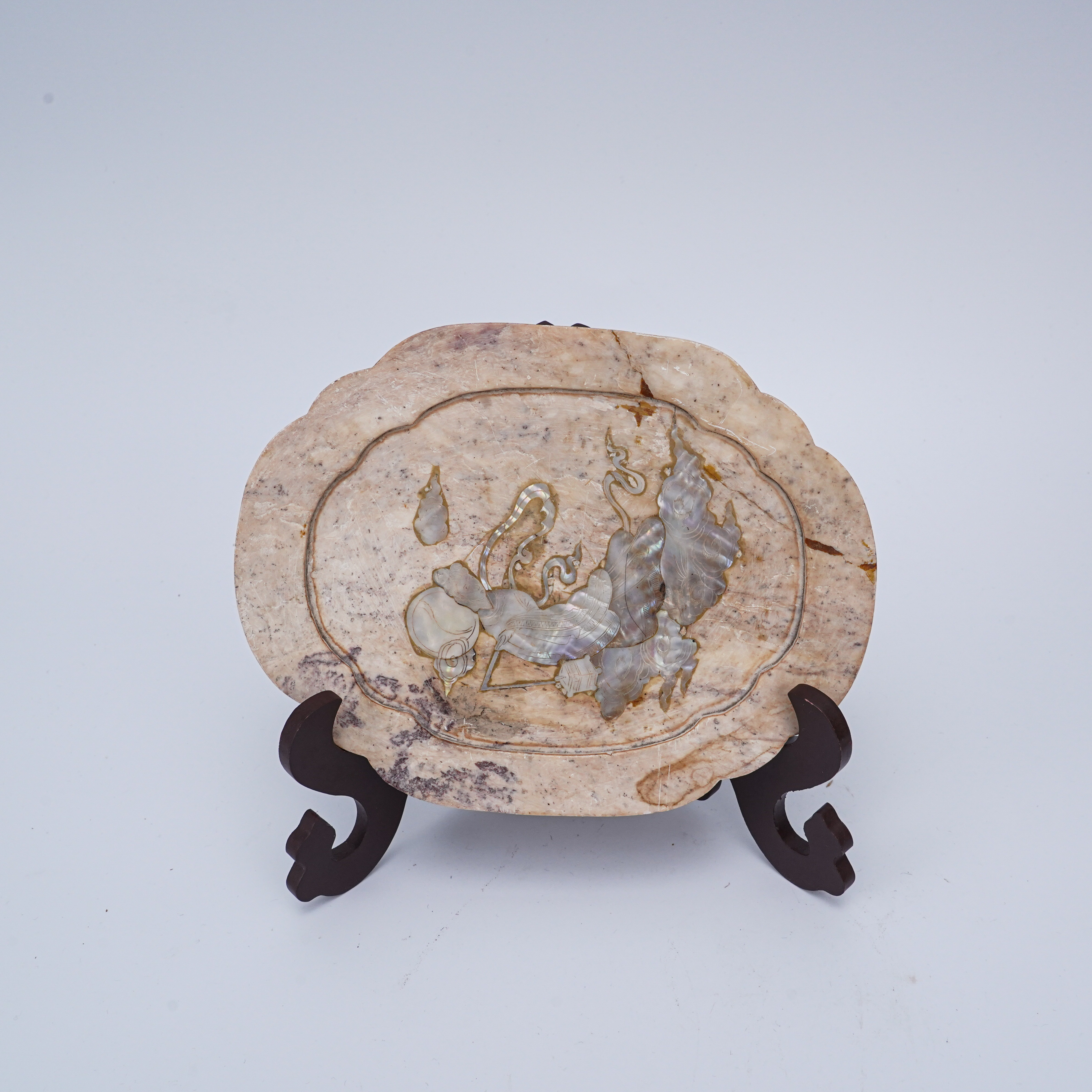 (AC7)LS454清代 镶螺钿挂盘