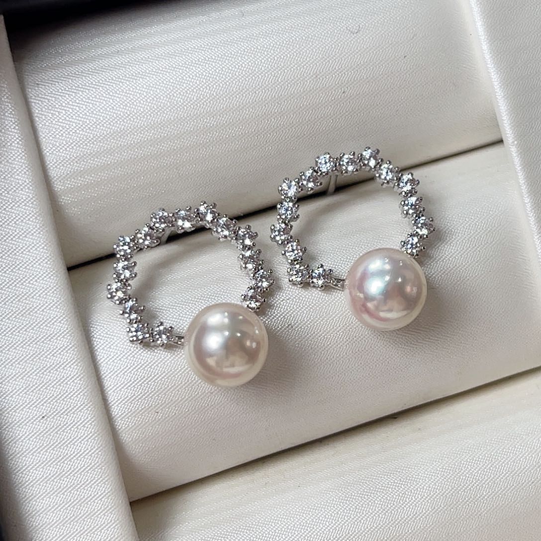 海水珍珠戒指银S925镶嵌