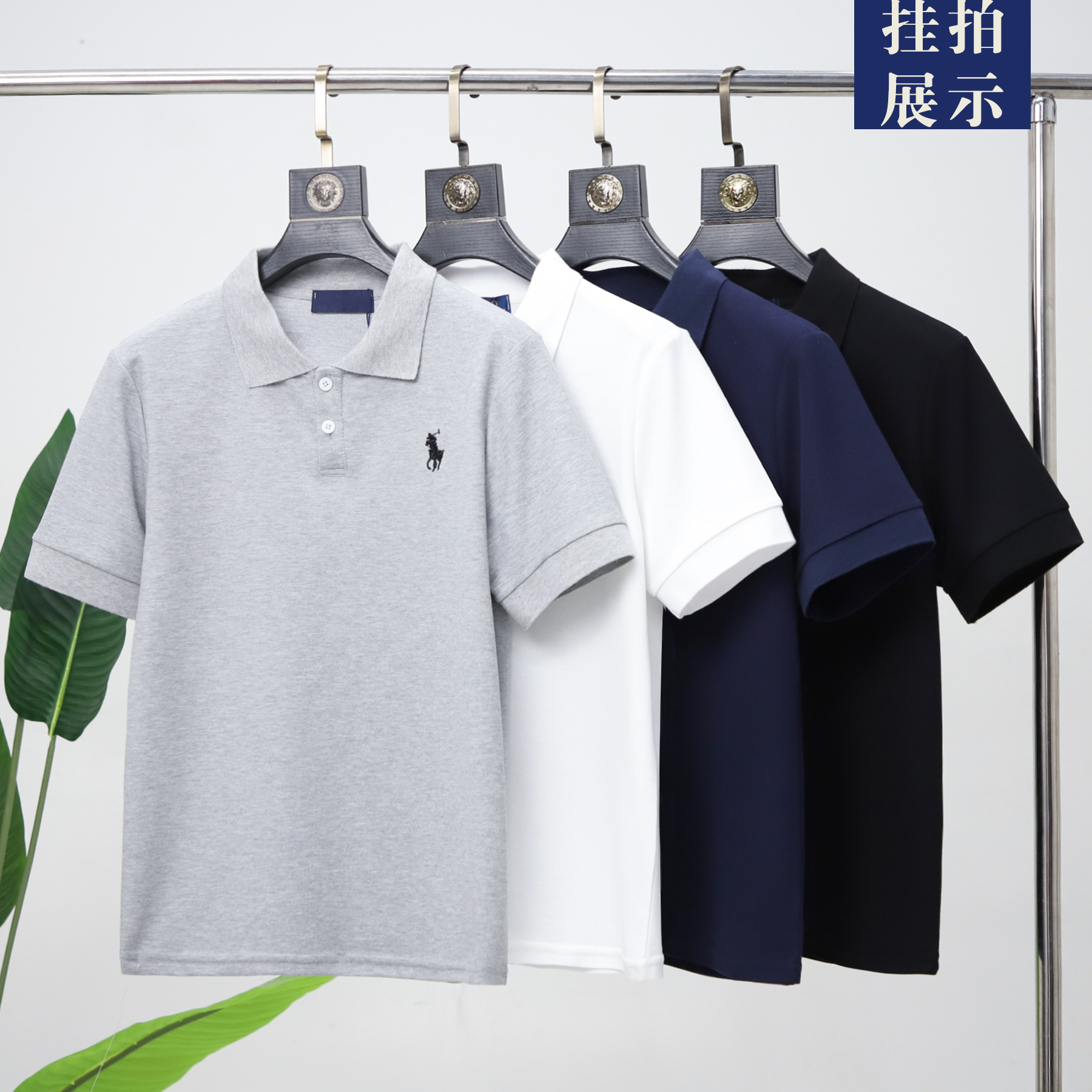 专柜撤柜男上衣修身显瘦商务户外休闲POLO衫速干运动男装短袖翻领