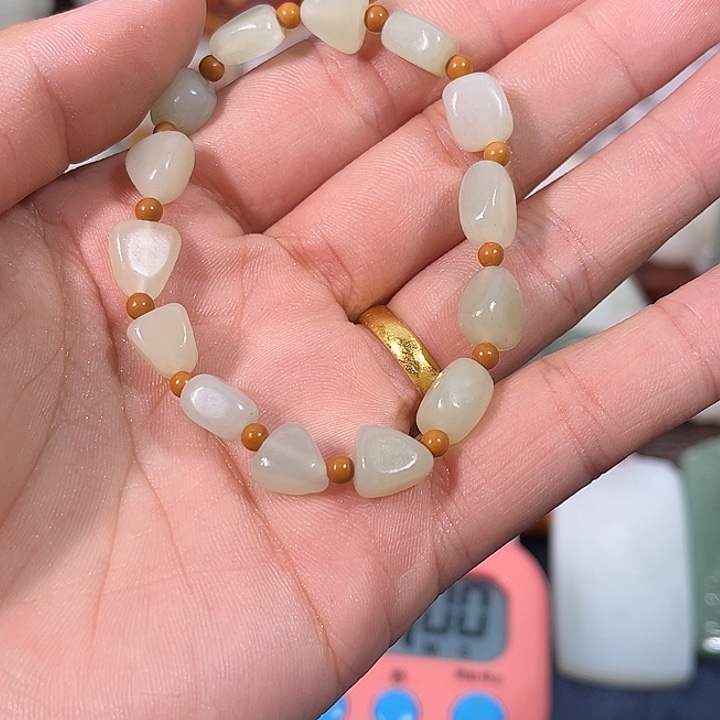 和田玉未镶嵌挂件碌*