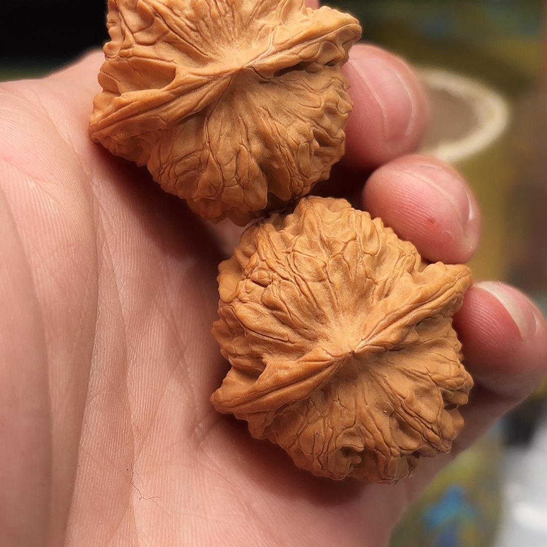 文玩核桃把件雕**光37龙脉