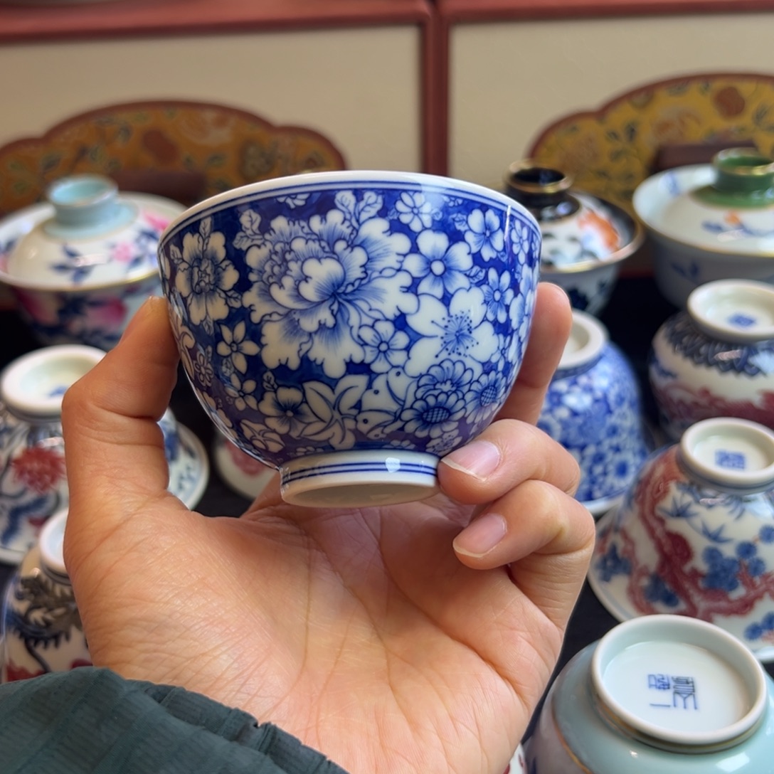 雪山春晓万花鸡心杯