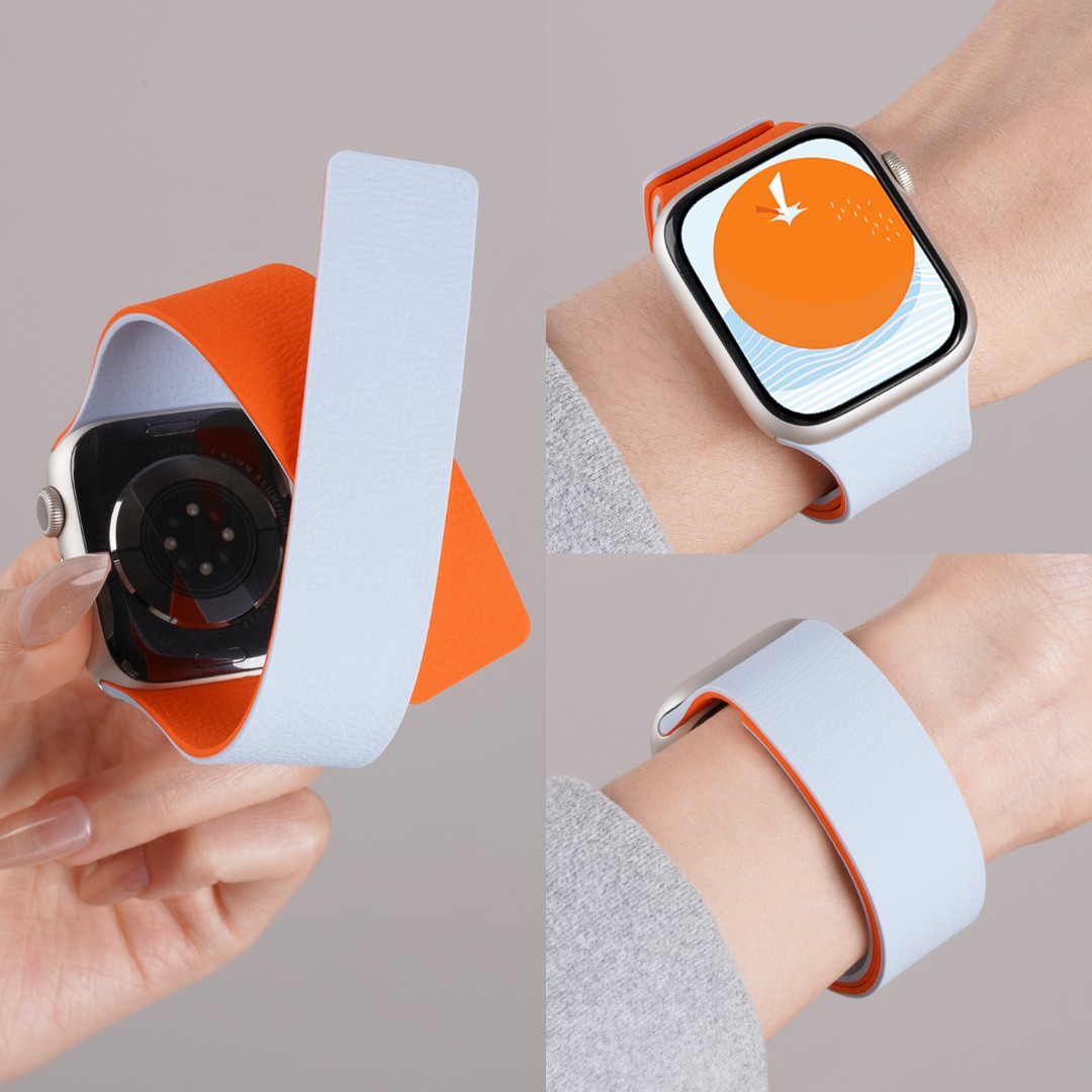 适用红米watch6双色软磁吸硅胶小米9pro秋冬运动智能配件