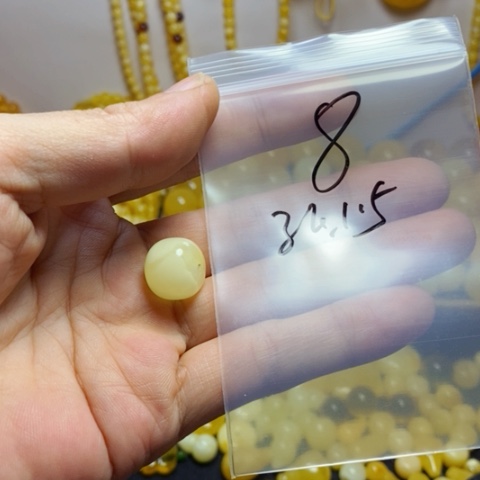 蜜蜡裸石未镶嵌天然蜜蜡白蜡15 老型
