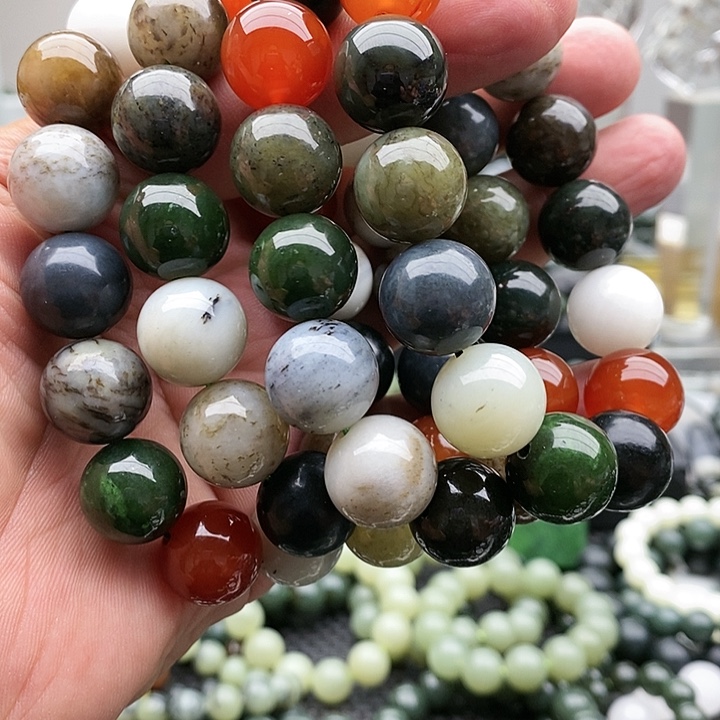 【闪购商品】手链未镶嵌和田玉16多宝拍一发一