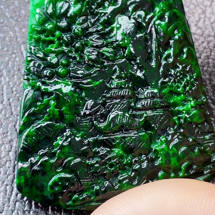 翡翠银S925镶嵌颈饰