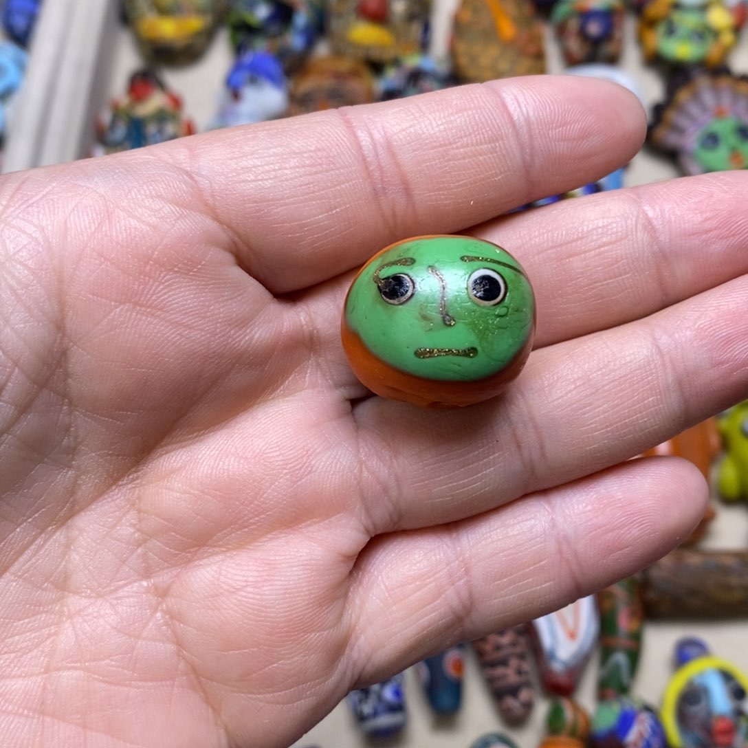 琉璃颈饰福利圆珠074