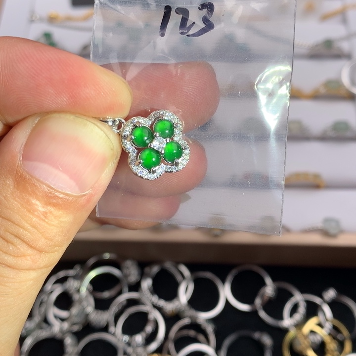 未镶嵌戒指翡翠123