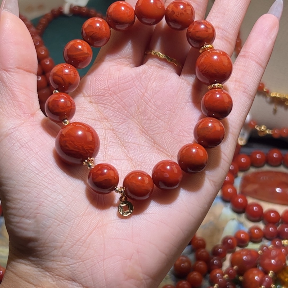 南红玛瑙未镶嵌手串11mm