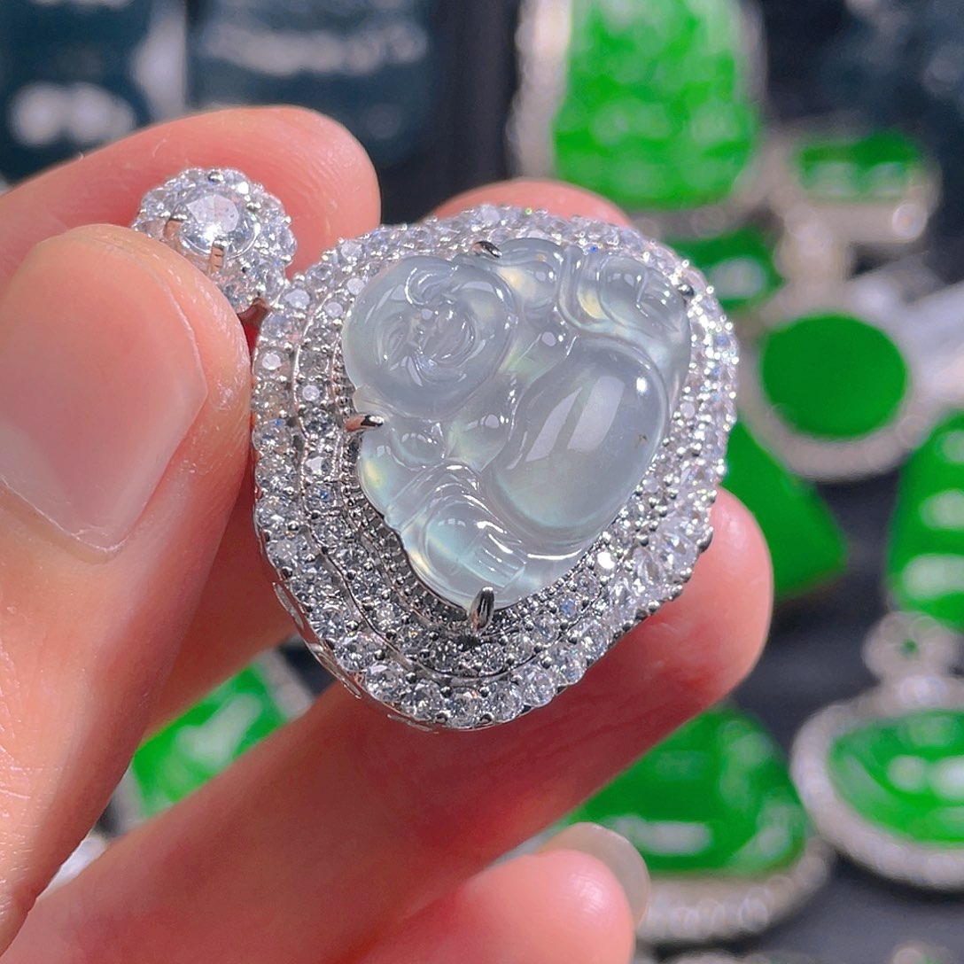 翡翠未镶嵌吊坠(不含链)