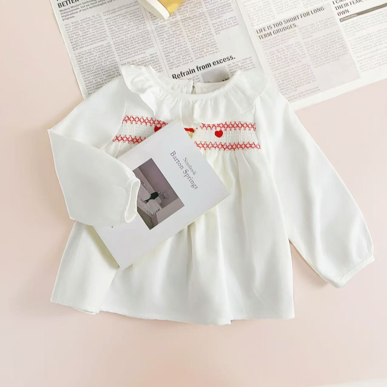 K065新款2026女童时髦百搭衬衫