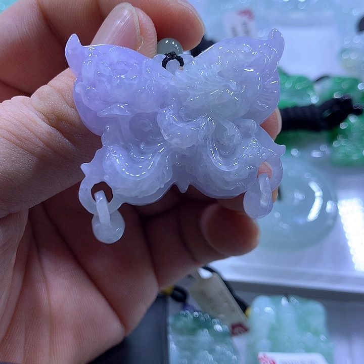 颈饰未镶嵌翡翠天然翡翠A货吊坠