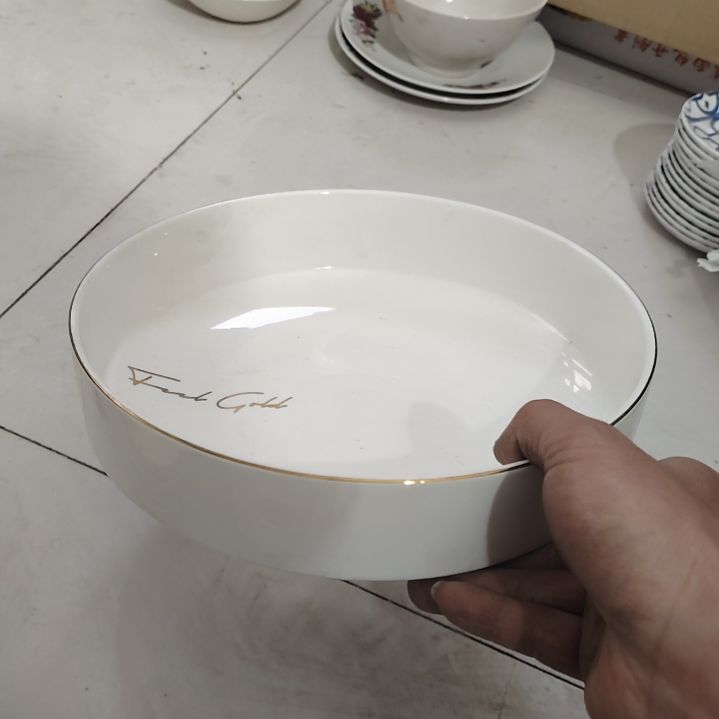 摆件陶瓷盘子碗啥都有口径23公分