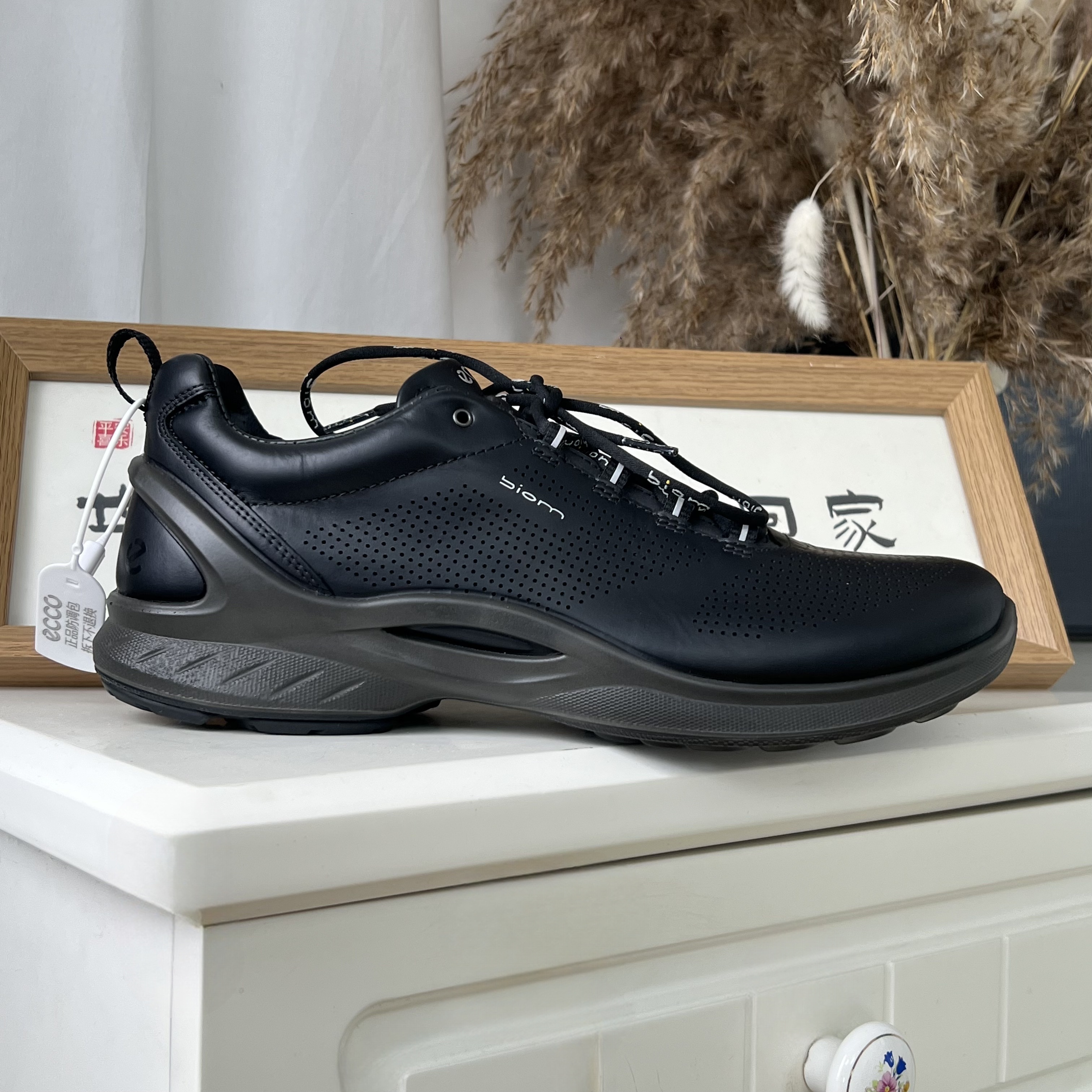 Ecco/爱步新款小经典837634黑色男士舒适时尚透气运动低帮休闲鞋