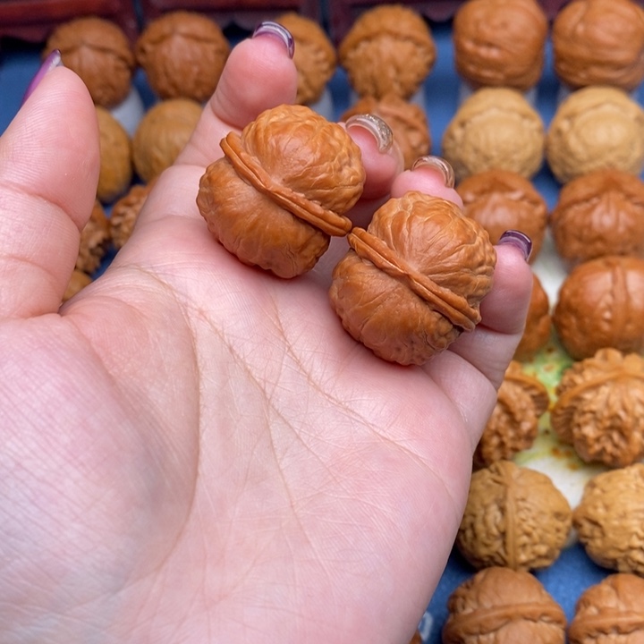 文玩核桃把件g*m方头元宝