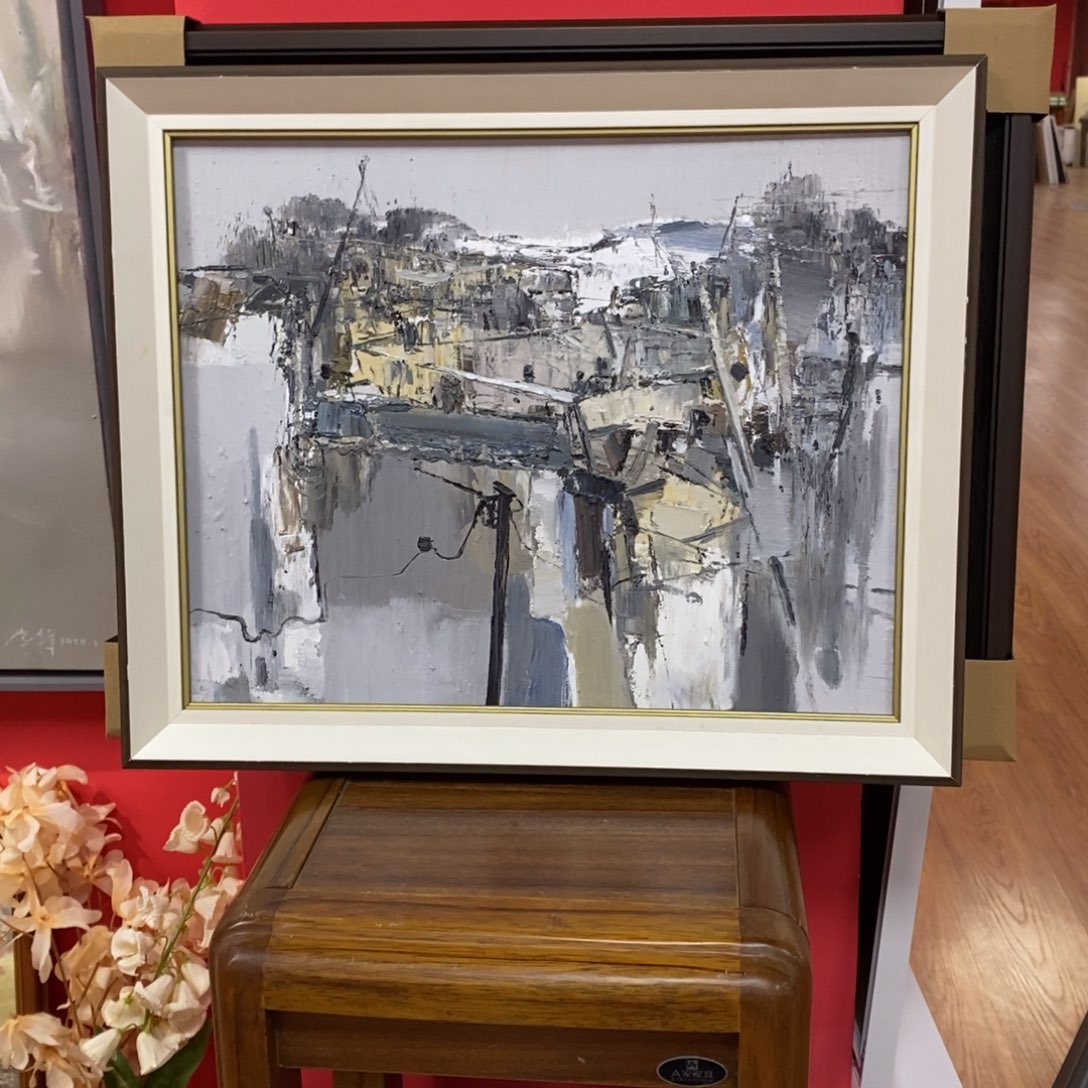 油画我****天油画林金钗油画作品40.50