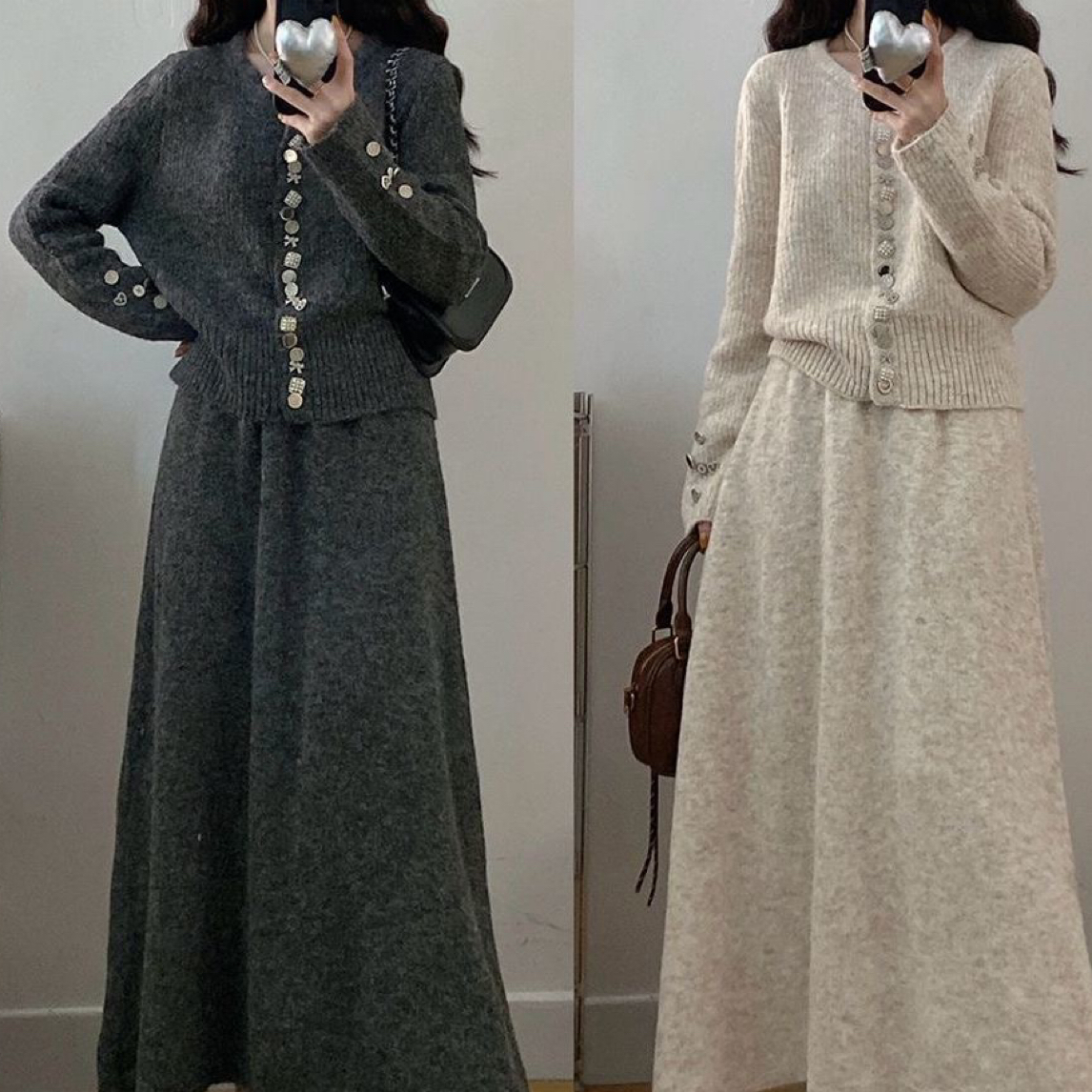 732显瘦百搭半身裙两件套