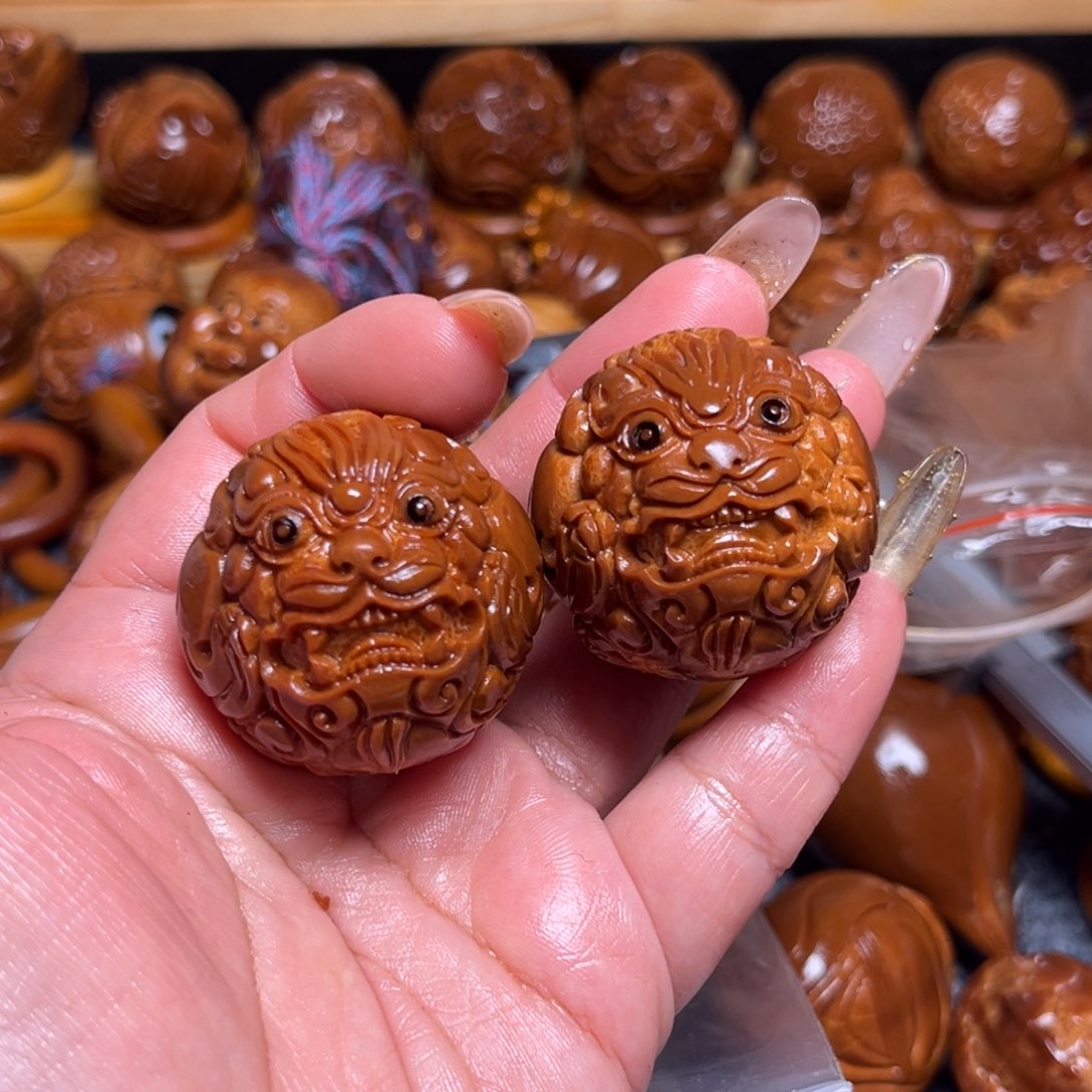 T***n橄榄核把件貔貅3.6