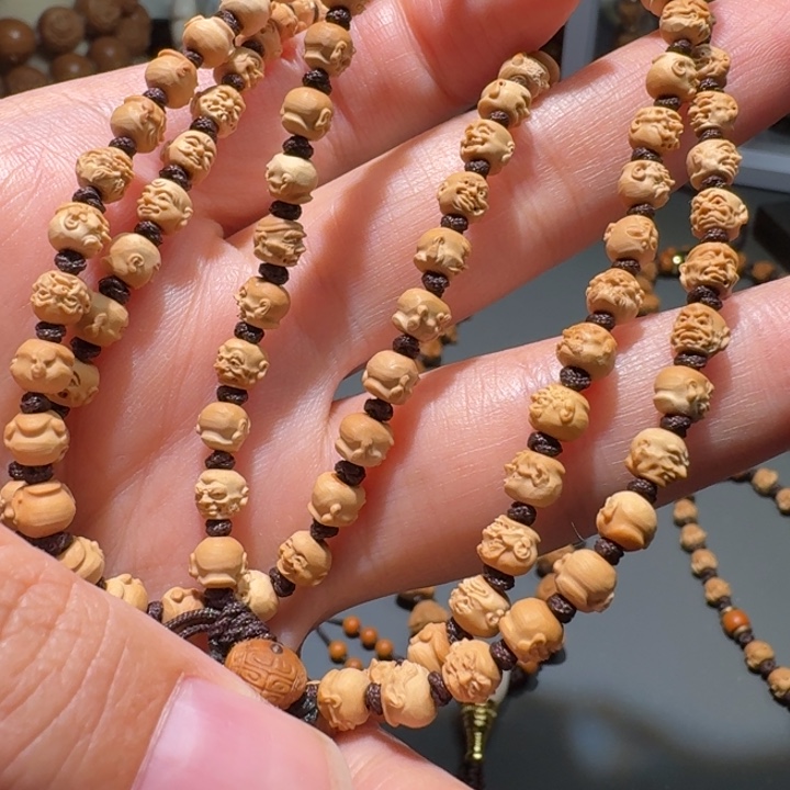 橄榄核手串永****9核尖108罗汉