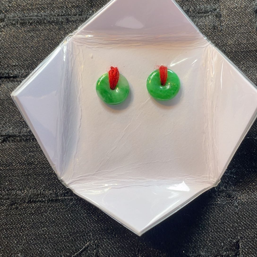 【闪购商品】翡翠耳饰未镶嵌天然翡翠Ａ货