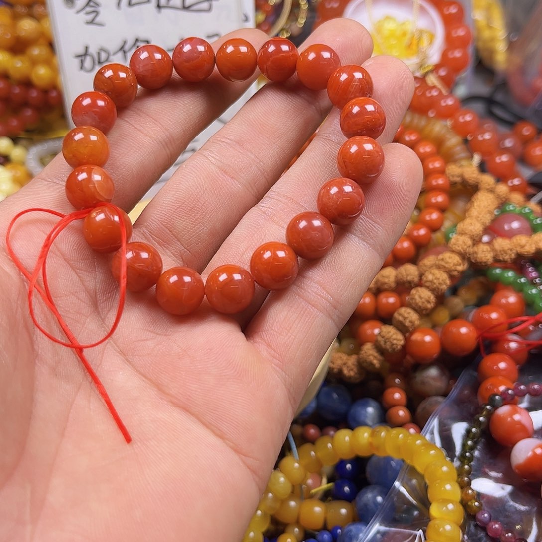 小***栗玛瑙/玉髓未镶嵌颈饰54289