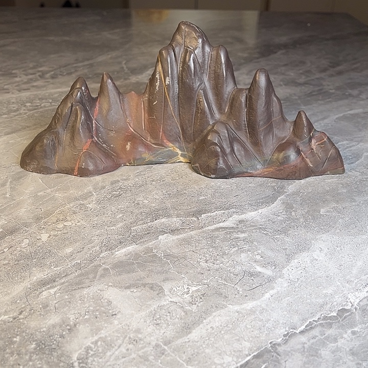 雨***田奇石茶宠鱼缸文房摆件