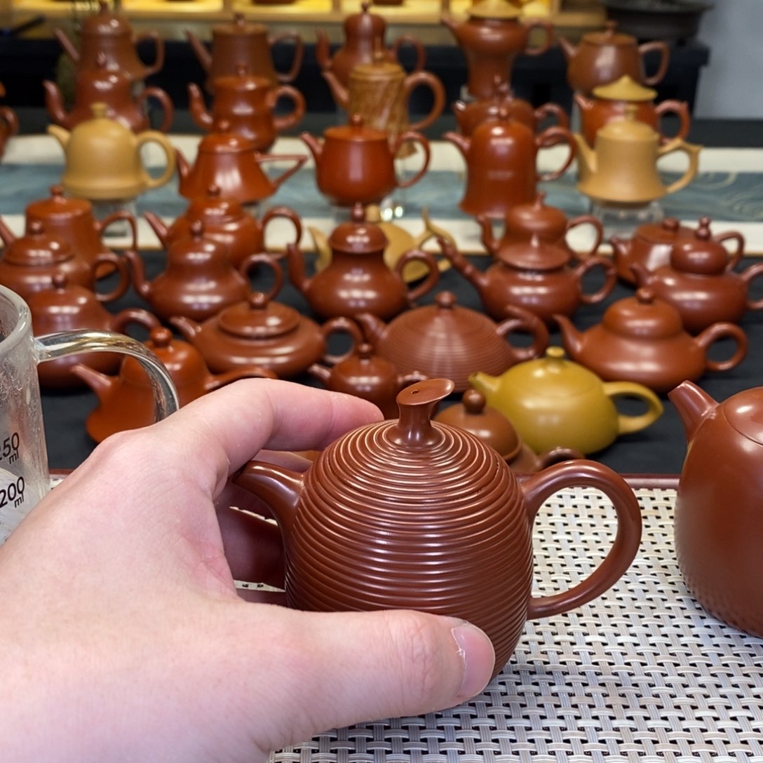 紫砂茶壶一*潮州手拉壶