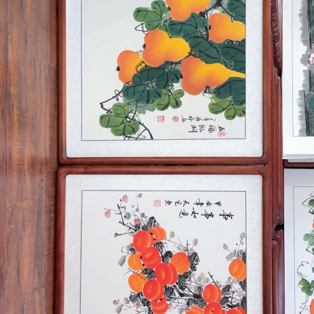 国画带框尺寸63*63厘米