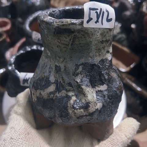 粗陶花盆手工花盆制作